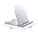 Maxbell Cell Phone Stand Adjustable Metal Desktop Cell Phone Holder Desk Accessories Argent
