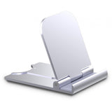 Maxbell Cell Phone Stand Adjustable Metal Desktop Cell Phone Holder Desk Accessories Argent