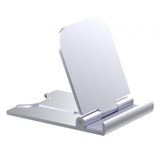 Maxbell Cell Phone Stand Adjustable Metal Desktop Cell Phone Holder Desk Accessories Argent