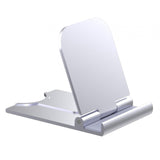 Maxbell Cell Phone Stand Adjustable Metal Desktop Cell Phone Holder Desk Accessories Argent