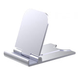 Maxbell Cell Phone Stand Adjustable Metal Desktop Cell Phone Holder Desk Accessories Argent