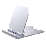 Maxbell Cell Phone Stand Adjustable Metal Desktop Cell Phone Holder Desk Accessories Argent