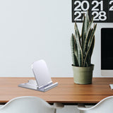 Maxbell Cell Phone Stand Adjustable Metal Desktop Cell Phone Holder Desk Accessories Argent