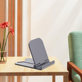 Maxbell Cell Phone Stand Adjustable Metal Desktop Cell Phone Holder Desk Accessories Black