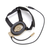 Maxbell Radio Headset Portable Noise Canceling Headset for Accessories Replace Parts olive