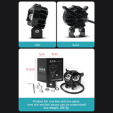 Maxbell Motorcycle Fog Light Universal Owl Shape Work Light for Motorbikes ATV Bike