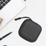 Maxbell Earbud Case Holder Small Earphone Carrying Case for Earbud Camera Chips Keys Dark Grey