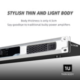 Maxbell Power Amplifier 2x 900W Compact Mono/Stereo Clear Sound for Performance Bars