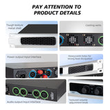 Maxbell Power Amplifier 2x 900W Compact Mono/Stereo Clear Sound for Performance Bars