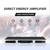 Maxbell Power Amplifier 2x 900W Compact Mono/Stereo Clear Sound for Performance Bars