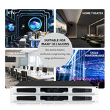 Maxbell Power Amplifier 2x 550W Professional Clear Sound for Bars Home Theater Party