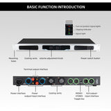 Maxbell Power Amplifier 2x 400W Compact Clear Sound for Performance KTV Home Theater