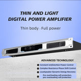 Maxbell Power Amplifier 2x 400W Compact Clear Sound for Performance KTV Home Theater