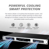 Maxbell Power Amplifier 2x 400W Compact Clear Sound for Performance KTV Home Theater