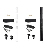 Maxbell DSLR Camera Microphone Wired Vocal Mic for Voice Dictation Film DSLR Cameras Black