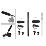 Maxbell DSLR Camera Microphone Wired Vocal Mic for Voice Dictation Film DSLR Cameras Black