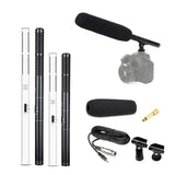 Maxbell DSLR Camera Microphone Wired Vocal Mic for Voice Dictation Film DSLR Cameras Black