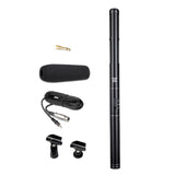 Maxbell DSLR Camera Microphone Wired Vocal Mic for Voice Dictation Film DSLR Cameras Black