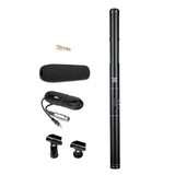Maxbell DSLR Camera Microphone Wired Vocal Mic for Voice Dictation Film DSLR Cameras Black