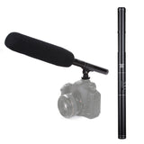 Maxbell DSLR Camera Microphone Wired Vocal Mic for Voice Dictation Film DSLR Cameras Black