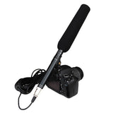 Maxbell DSLR Camera Microphone Wired Vocal Mic for Voice Dictation Film DSLR Cameras Black