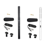 Maxbell DSLR Camera Microphone Wired Vocal Mic for Voice Dictation Film DSLR Cameras Black