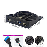 Maxbell 3.2 inch Front Panel Convenient 4 Ports Easy to Install Computer Accessories