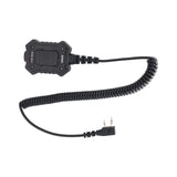 Maxbell Handheld Speaker Mic Stretchable Cable Headphone Jack Speaker Mic for Kpg69D