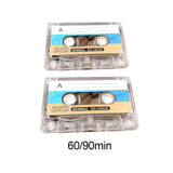 Maxbell 2Pcs Blank Cassette Tapes Audio Tape for Mother's Day Birthday Party Holiday 60 Minutes
