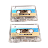 Maxbell 2Pcs Blank Cassette Tapes Audio Tape for Mother's Day Birthday Party Holiday 90 Minutes