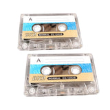 Maxbell 2Pcs Blank Cassette Tapes Audio Tape for Mother's Day Birthday Party Holiday 90 Minutes