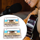 Maxbell 2Pcs Blank Cassette Tapes Audio Tape for Mother's Day Birthday Party Holiday 90 Minutes