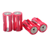 Maxbell 4 Pieces 4AAA to 1C Size Converter Saving Sturdy Anti Rust Battery Converter