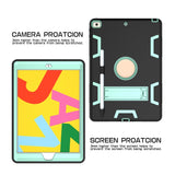 Maxbell Tablet Cover 10.2 Inches Stand Back Cover Protection Easy to Use Bags Black Mint