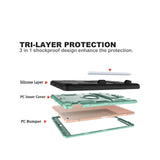 Maxbell Tablet Cover 10.2 Inches Stand Back Cover Protection Easy to Use Bags Black Mint