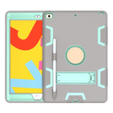 Maxbell Tablet Cover 10.2 Inches Stand Back Cover Protection Easy to Use Bags Gray Mint