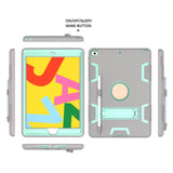 Maxbell Tablet Cover 10.2 Inches Stand Back Cover Protection Easy to Use Bags Gray Mint