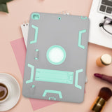 Maxbell Tablet Cover 10.2 Inches Stand Back Cover Protection Easy to Use Bags Gray Mint