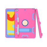 Maxbell Tablet Cover Silicone with Pencil Holder Accessories Protective Tablet Cases rose red blue