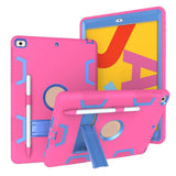 Maxbell Tablet Cover Silicone with Pencil Holder Accessories Protective Tablet Cases rose red blue