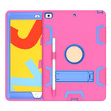 Maxbell Tablet Cover Silicone with Pencil Holder Accessories Protective Tablet Cases rose red blue