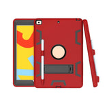 Maxbell Tablet Cover Silicone with Pencil Holder Accessories Protective Tablet Cases Red