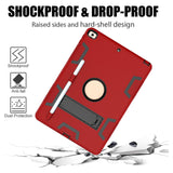 Maxbell Tablet Cover Silicone with Pencil Holder Accessories Protective Tablet Cases Red