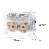 Maxbell Cassette Music Player Transparent Case FM Compact Walkman for Music