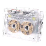 Maxbell Cassette Music Player Transparent Case FM Compact Walkman for Music
