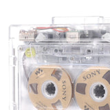 Maxbell Cassette Music Player Transparent Case FM Compact Walkman for Music
