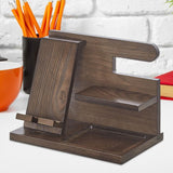 Maxbell Wooden Cell Phone Stand Christmas Gift Universal Mobile Phone Holder for Dad