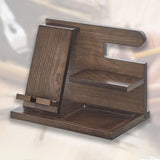 Maxbell Wooden Cell Phone Stand Christmas Gift Universal Mobile Phone Holder for Dad