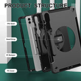 Maxbell Tablet Case Shockproof for Tab S9 FE Plus 5G 12.4 inch 2023 Sm-x818U Sm-x810