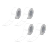Maxbell 4Pcs Thermal Label White Fanfold 12mmx40mm for Commercial Grade Mailing Name